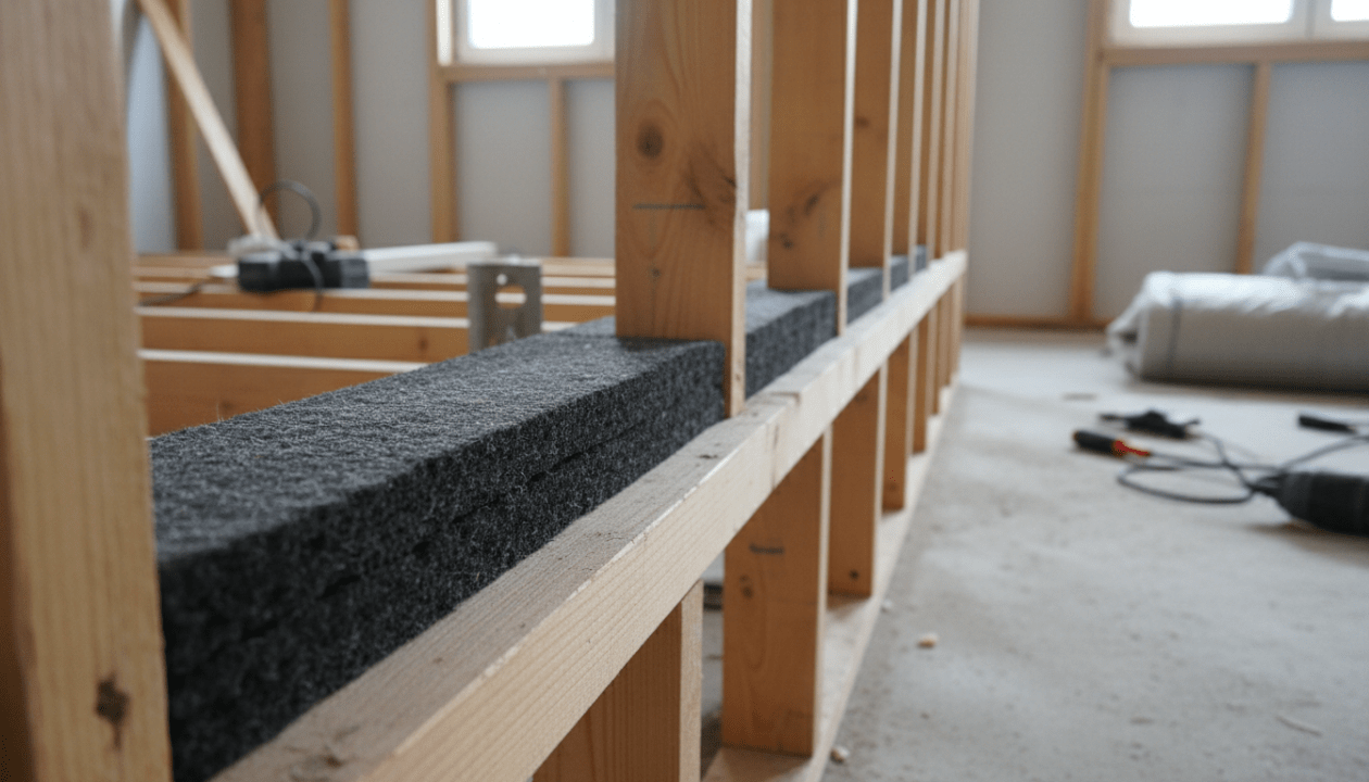 découvrez la bande résiliente phaltex, solution efficace pour isoler phoniquement vos cloisons et lambourdes, améliorant le confort acoustique de votre intérieur.