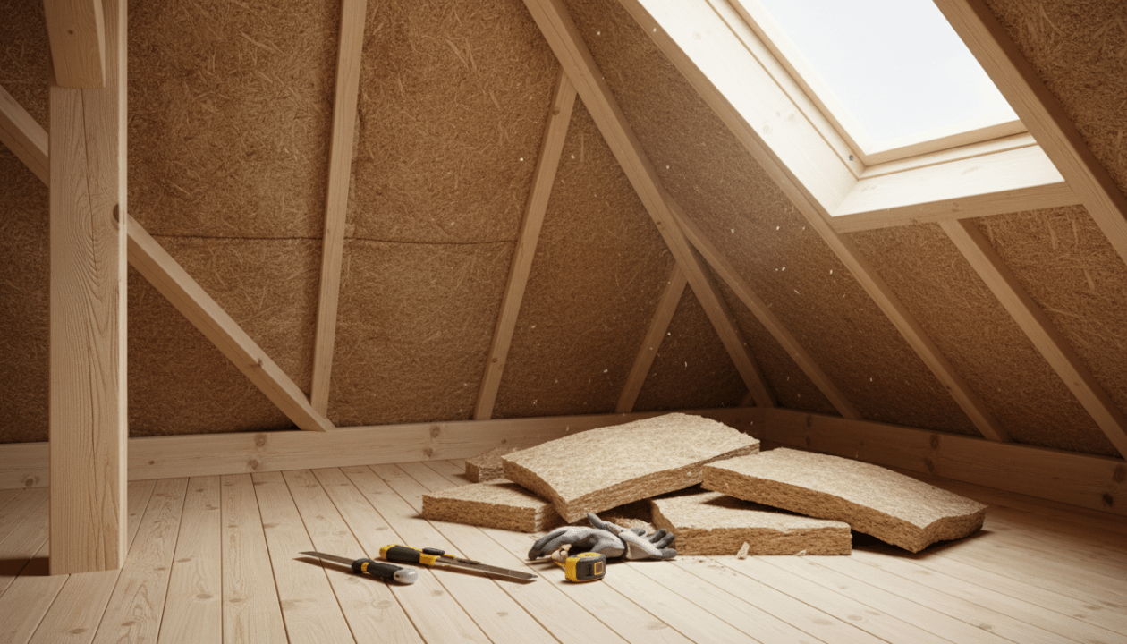 découvrez comment isoler efficacement vos combles aménagés avec 200 mm de fibre de bois pour améliorer le confort thermique et réduire vos dépenses énergétiques.
