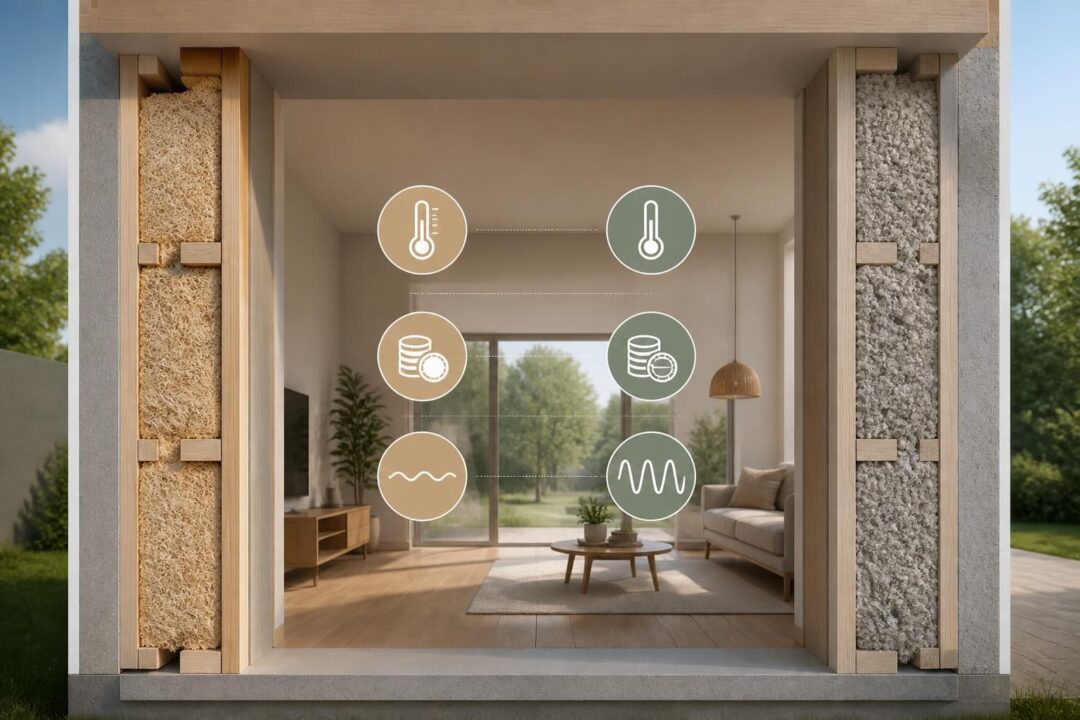 découvrez les avantages de la laine de bois et de la ouate de cellulose, comparez leur résistance thermique (r), prix et déphasage pour choisir l'isolation idéale pour votre logement.