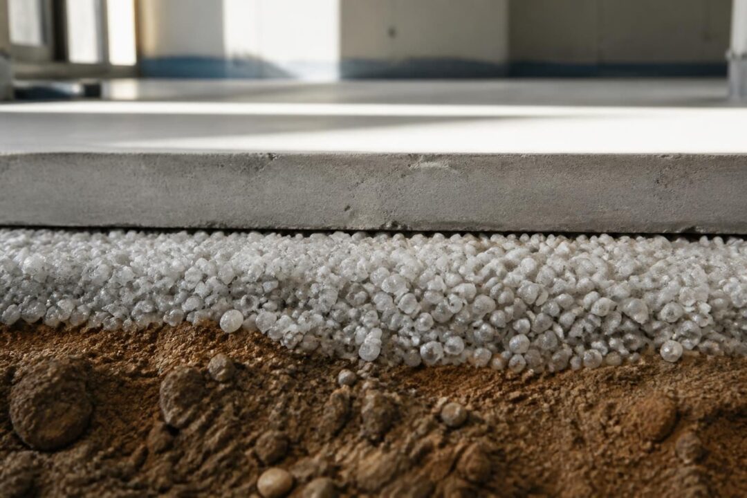 misapor, verre cellulaire en vrac pour isolation efficace sous dalle et hérisson. solution légère, durable et écologique pour optimiser l'isolation thermique de vos constructions.